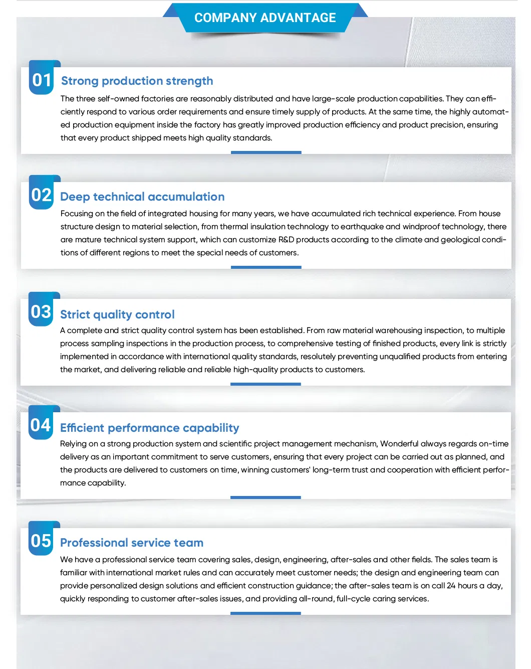 Company Advantages