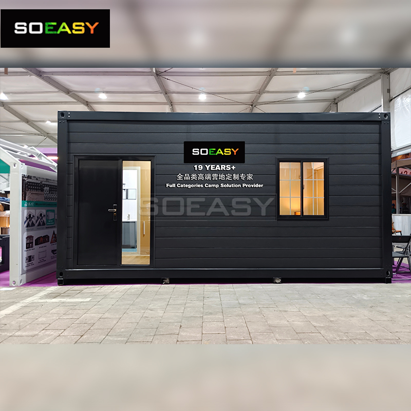 China Manufacturer Luxury Modular Labor Capsule Prefab Camp Flat Pack Dormitory Portable Detachable Container House Villa