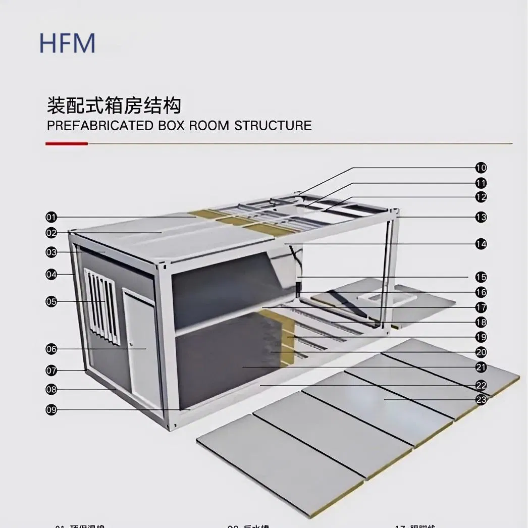 China Factory Prefabricated Prefab Capsule House Container House Steel Foldable House Modular Tiny House Pre-Built Home for Construction Site Office Living