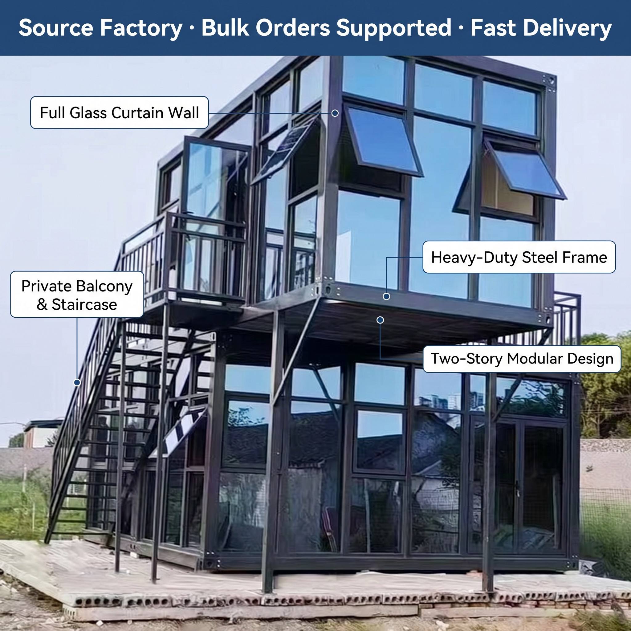 20ft 40ft Luxury Expandable Container House Modern Prefab Home With Furniture Bathroom Mobile Flat For Resort Backyard Office