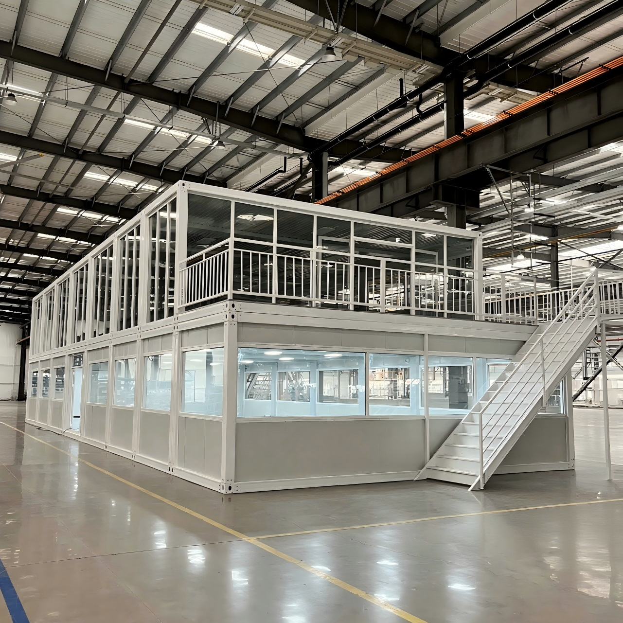 Wholesale Low-cost Modern Prefabricated Modular Container Houses for Offices and Shops: 20-foot Small Luxury Apartments