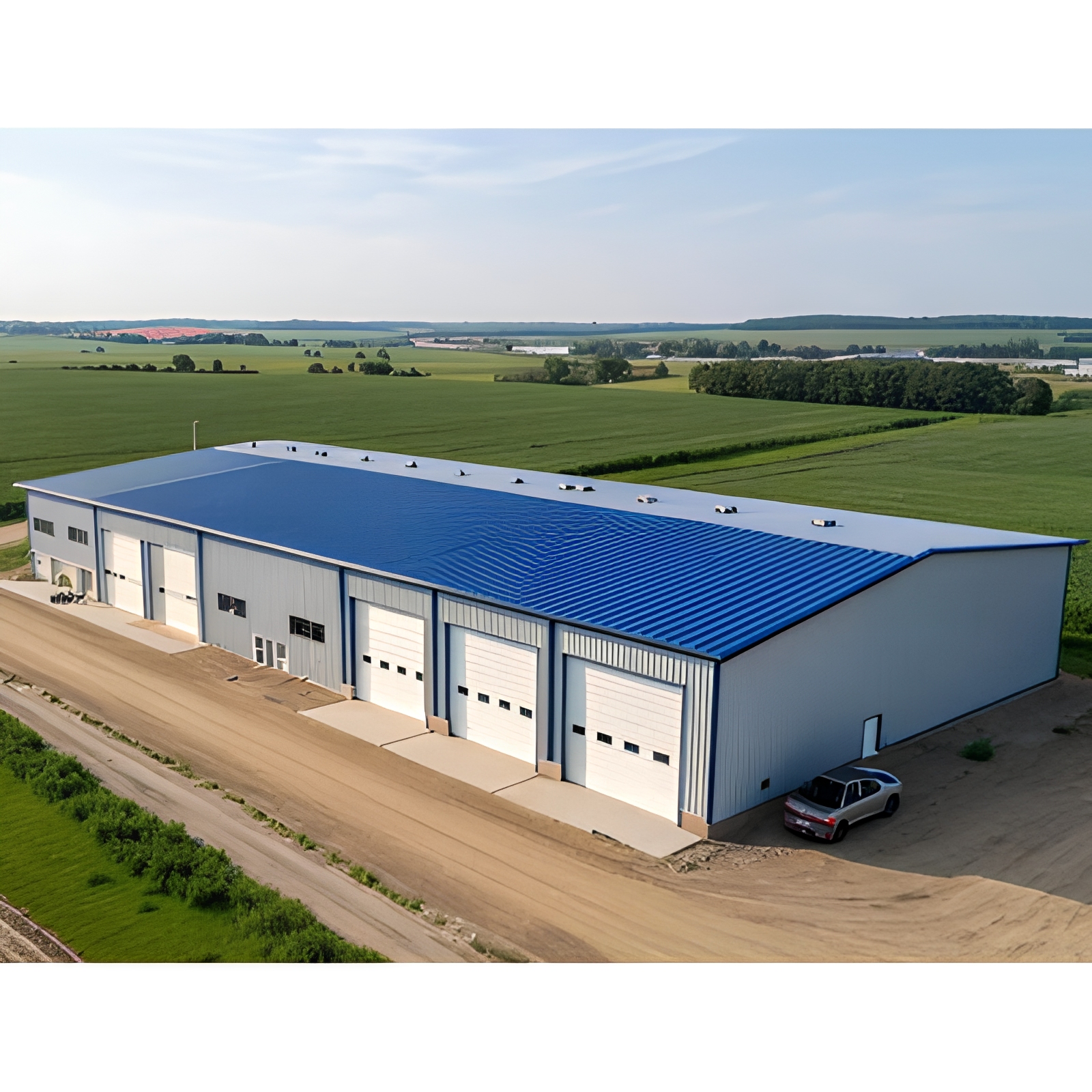 Eco-friendly Quick Assembly Industrial Modular H Beam Metal Prefab Steel Structure Building Workshop Warehouse Shed Office