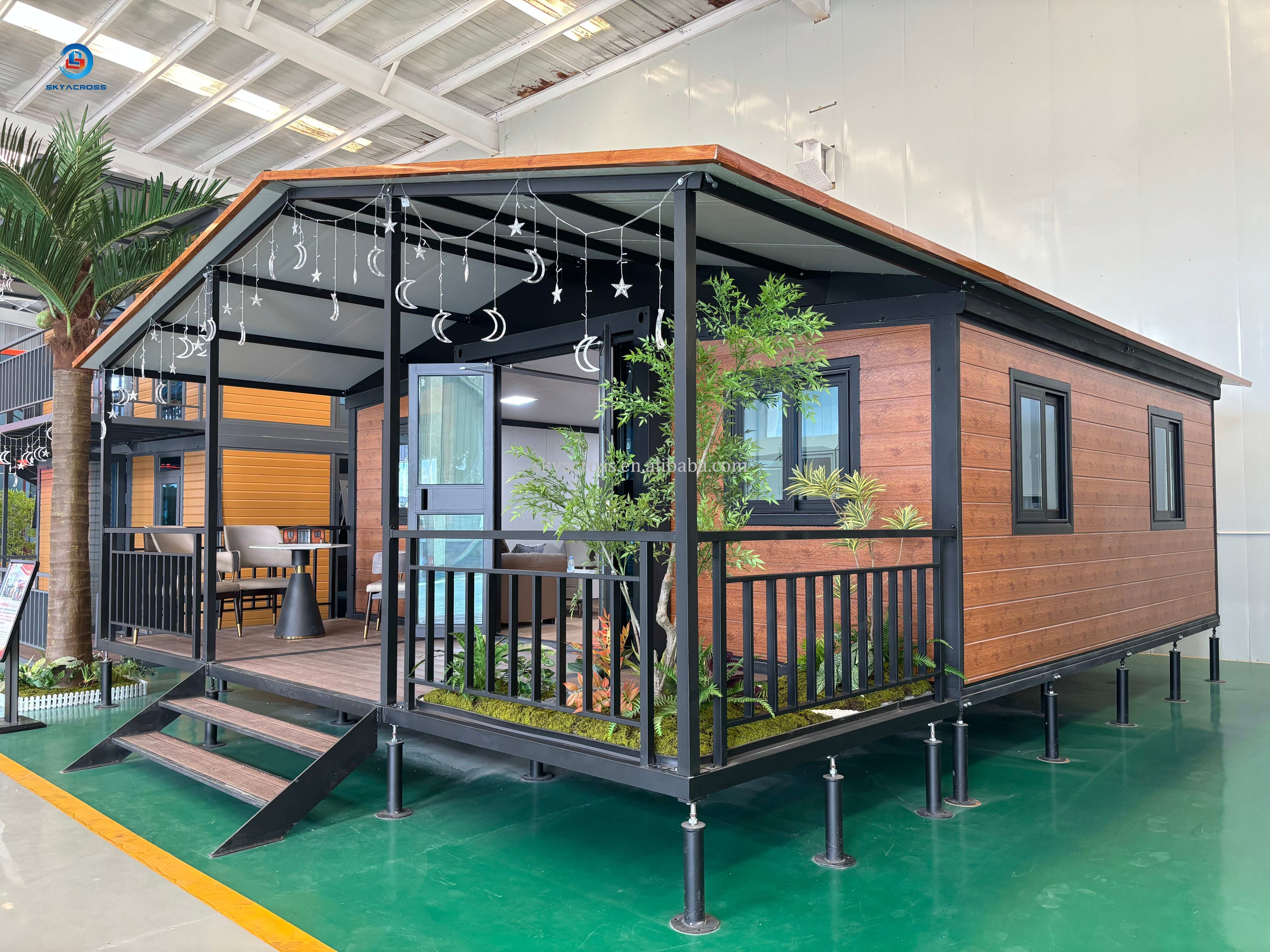 Wholesale 3 Bedroom Luxury 40ft 20ft Movable Foldable Expandable Prefab Container House For Sale Skyacross With Bathroom