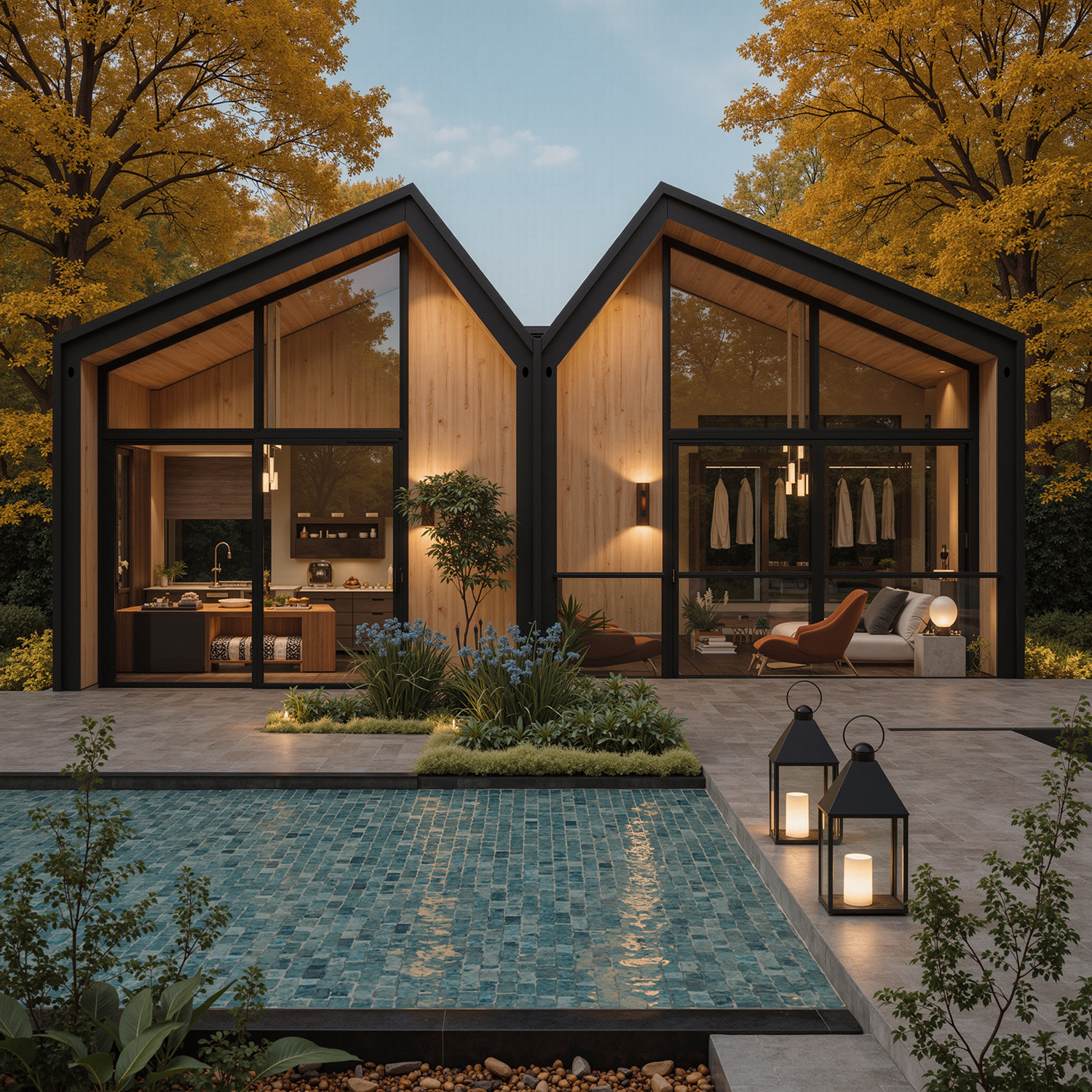Prefabricated Steel Structure Villa with Luxury Modular Design for Coastal Residences Resorts Modular Container House