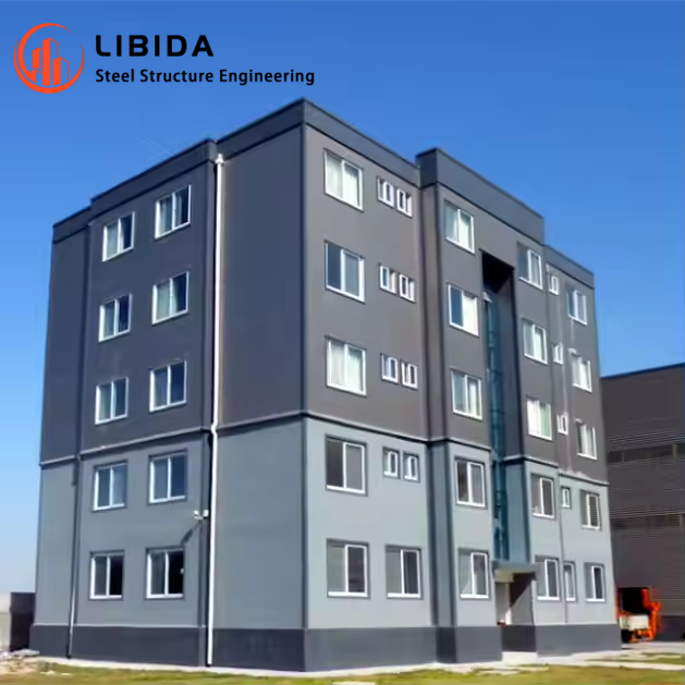 Prefab Modern High Rise Multi Story Steel Structure Warehouse Prefabricated Metal Building