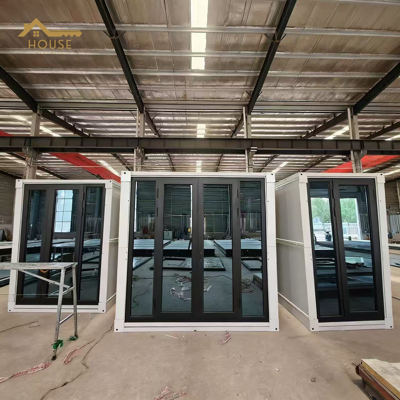 Portable 20 Foot With 3 Bedroom Prefab Houses Modern Homes Villa Light Steel Luxury Fabricated Living Container House