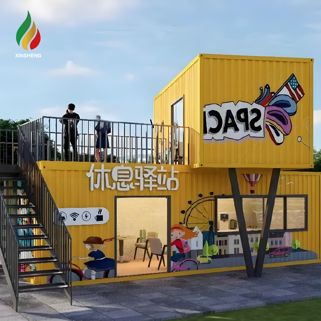 Trendy Modular Flat-pack Container Housing For Hotels Office Buildings Schools Kitchens-Removable Customizable Sizes