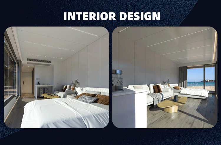 40ft Steel Container House for Office Outdoor Villa Park Hospital Dining & Shop Use-Quick Installation Modern Design