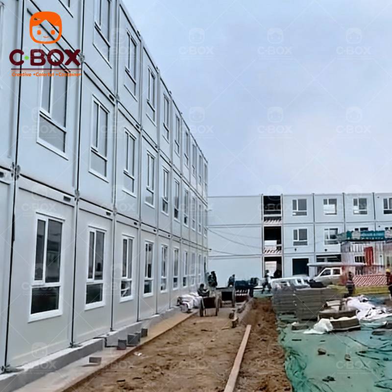 Cbox Wholesale Prefab Modular Worker Dormitory Construction Site Office Buildings Easy Assemble Flat Pack Container House