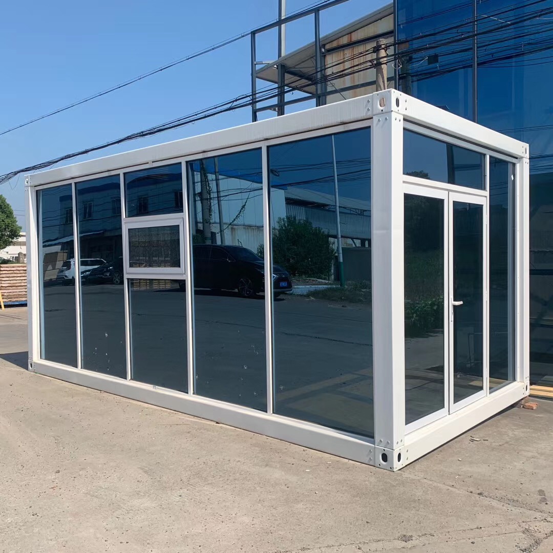 Heavy Duty Glass Container House Fast Assembly Prefab Modular Living Home Portable Cabin Modern Luxury Airbnb Hotel Room Unit