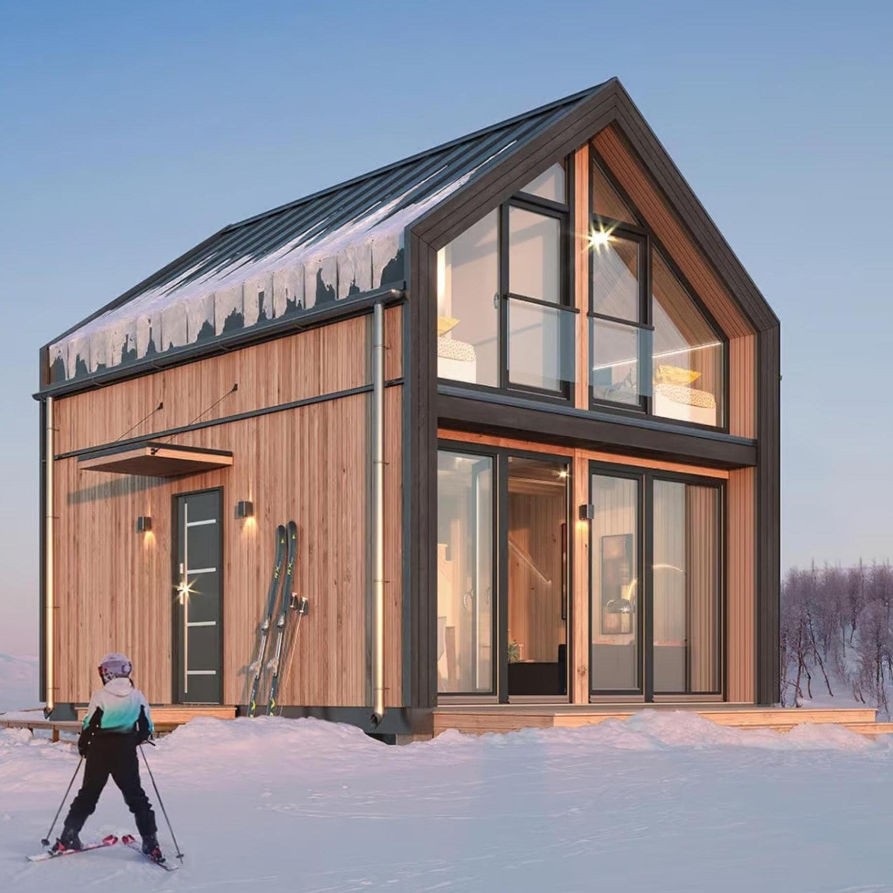 Modern Light Steel Prefabricated Residential Villas Stylish Manufactured Home