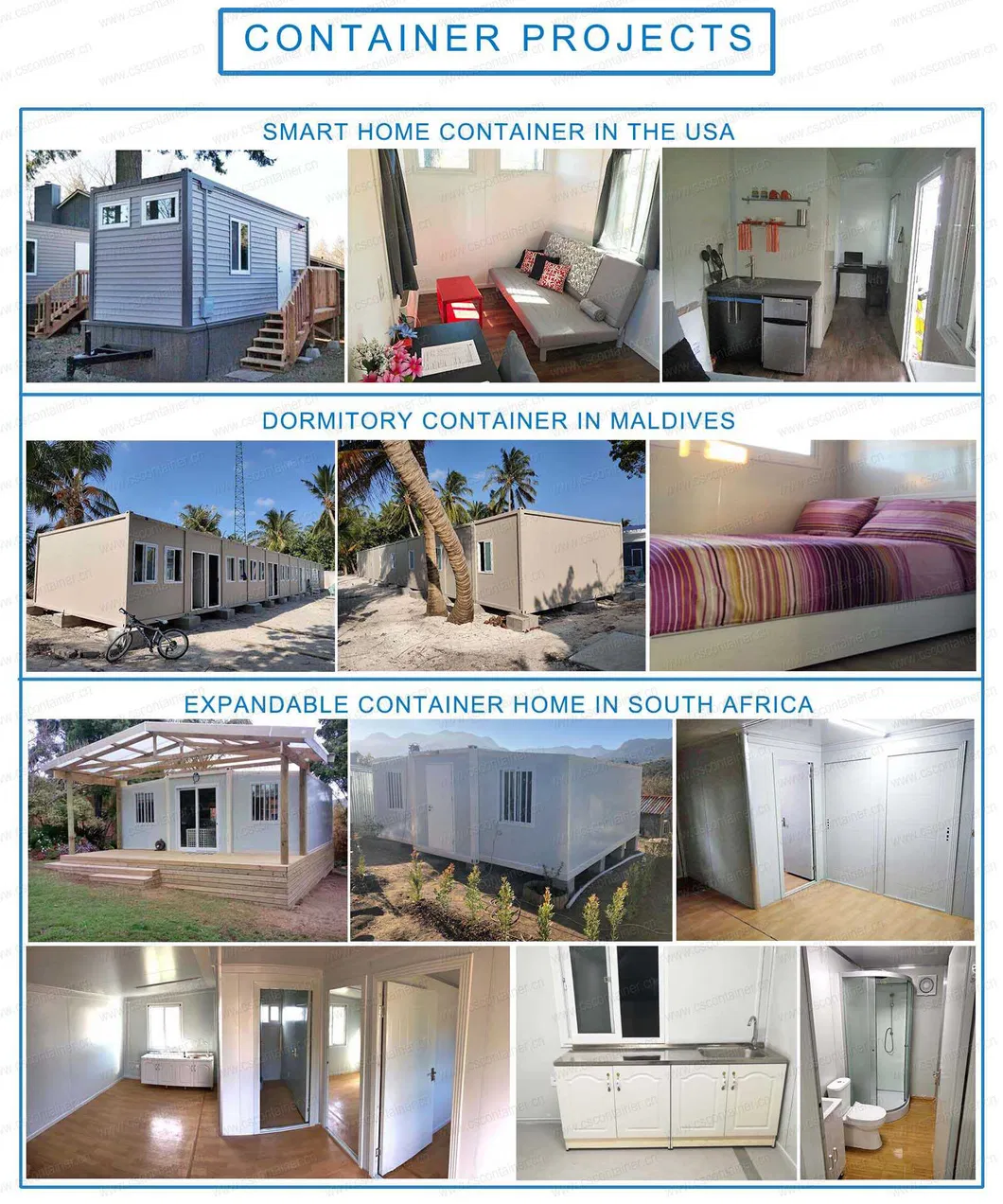 Flat Pack Container House, Office Modular Container House Two Floor Container Building Detail 4