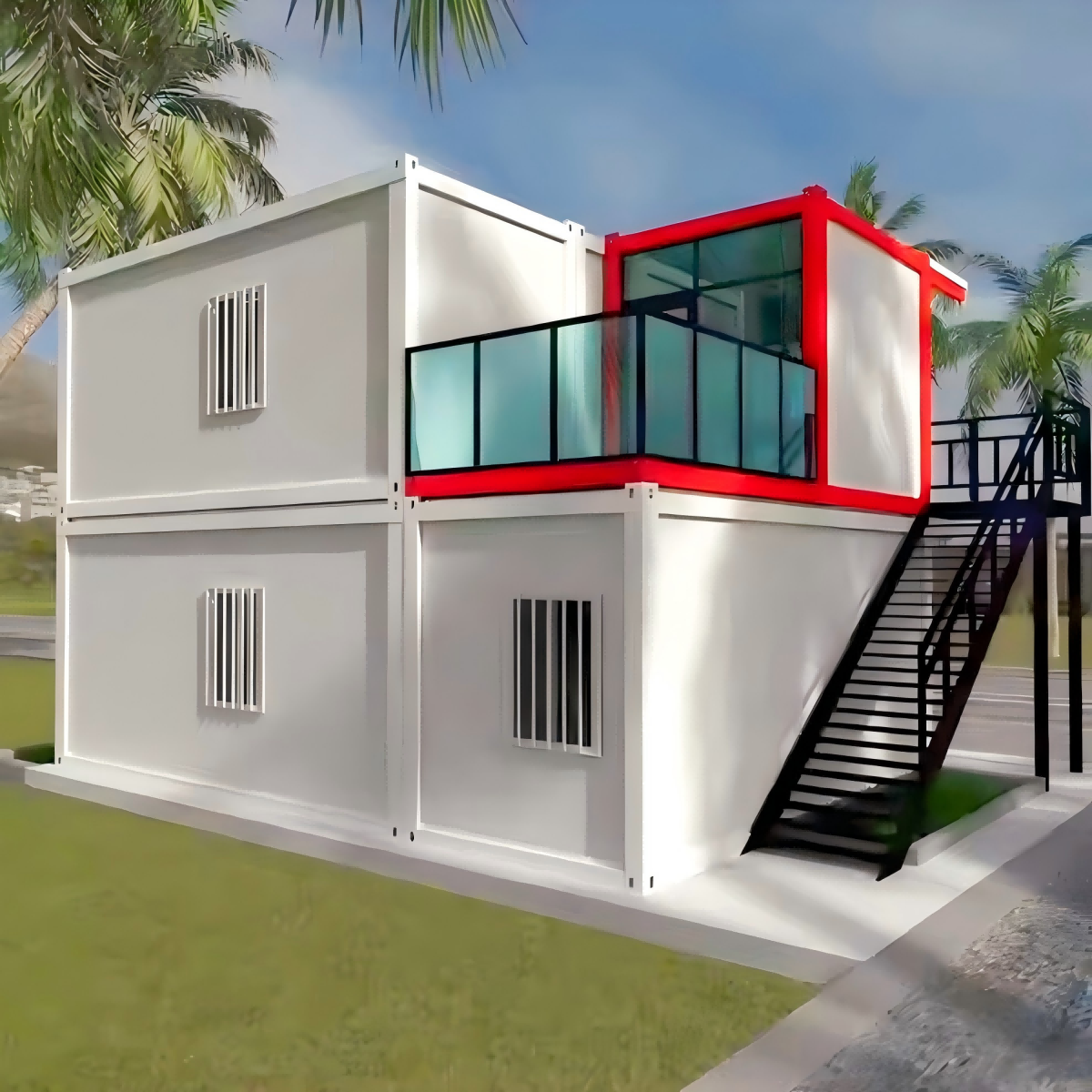 Luxury Portable Prefabricated Expandable Modular Steel Container House Modern Durable Quality Villa Application Low Price