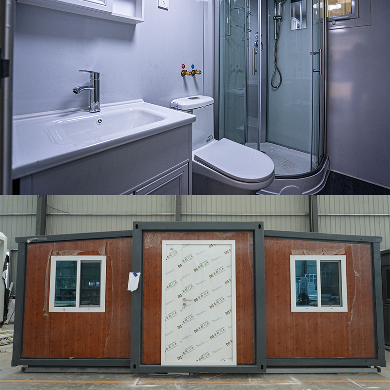 Insulated Three Bedroom High Ceiling Prefab Prefabricated Cabin Home Modular Tiny Expandable Container House