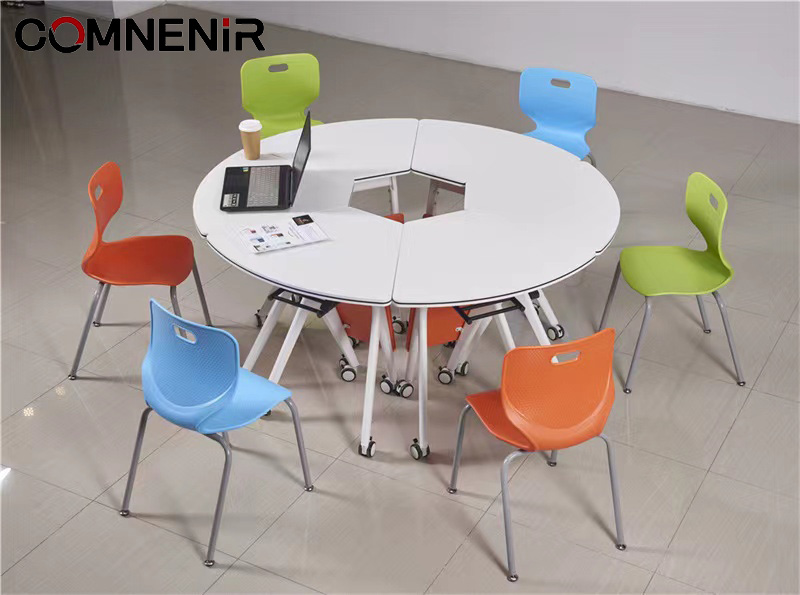 One-stop School Furniture Solutions: Smart Classroom Sets Featuring Trapezoidal and Modular Desk and Chair