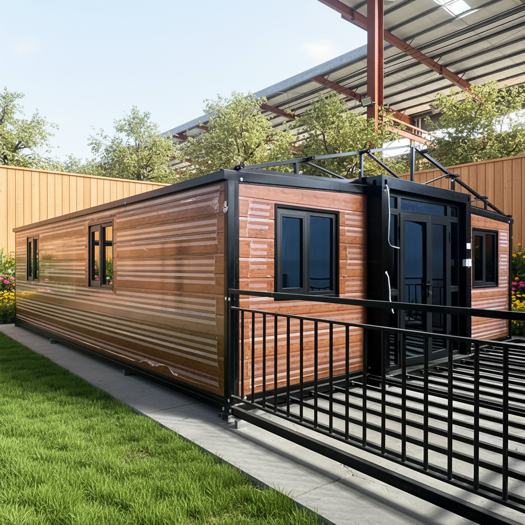 Portable Luxury Modular Homes 20ft 40ft Expandable Steel Container 1-2 Bedroom Tiny Villas Prefabricated Luxury Housing