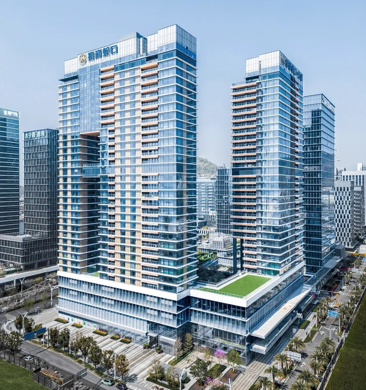High-Rise Modern Design Prefabricated Steel Structure Building For Apartments Hotels Halls Hospitals Shop For Malls
