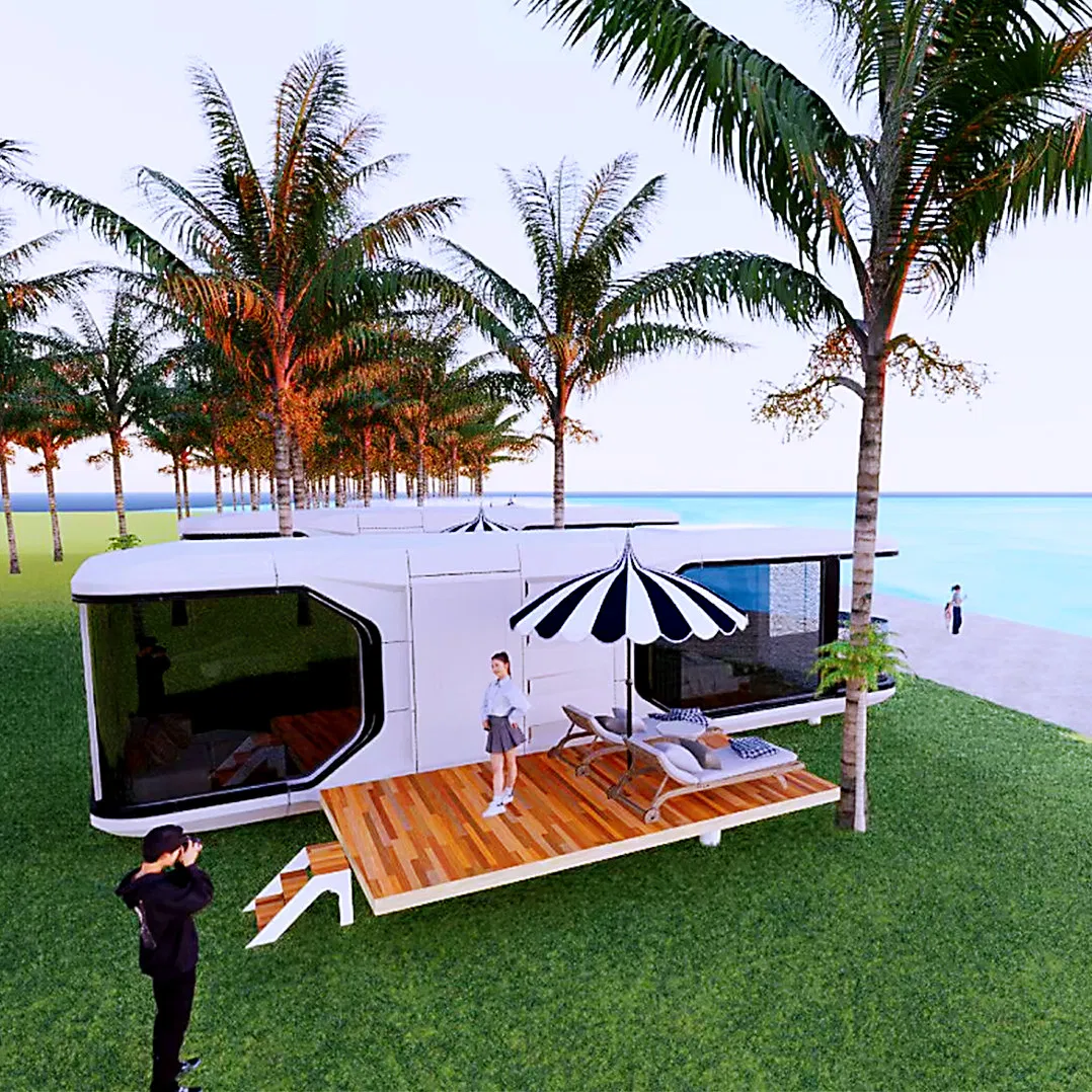 Deluxe Ocean Bespoke Prefab Makeover Recycled Home Modular Container House Portable Villa