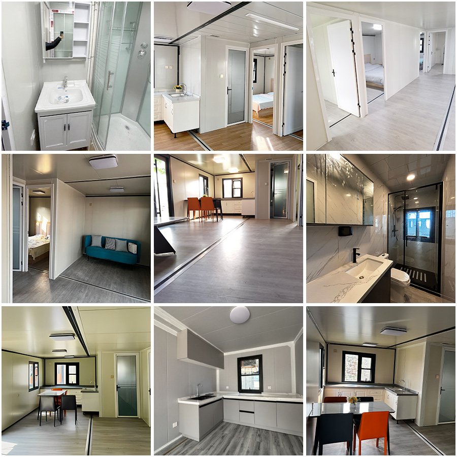 Luxury 20FT 30FT 40FT Small Tiny Foldable Mobile Container Home Prefabricated Folding Expandable Portable Steel Structure House