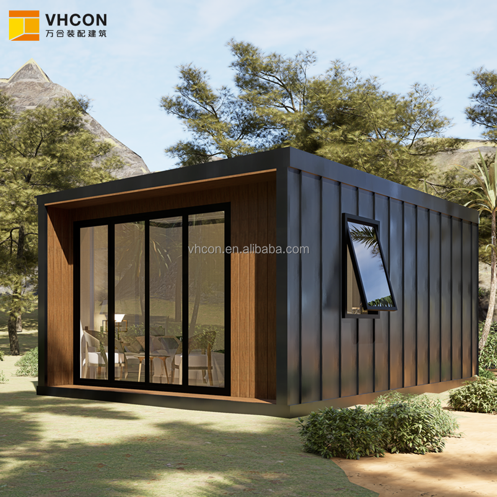 Modern Modular Light Steel Prefab Cabin with Bathroom for Backyard Living and Guest House