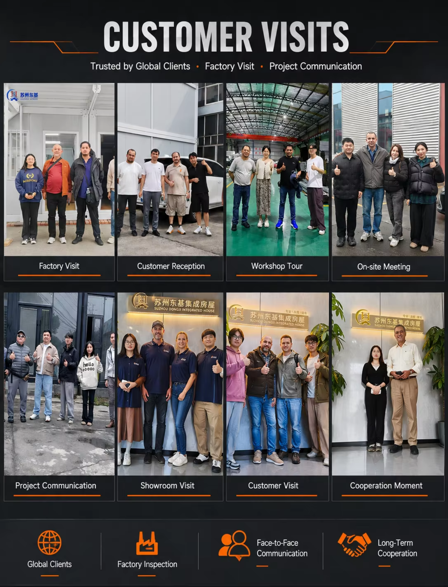 Modular Steel Frame with Glasses Prefabricated Container Residential Mobile Container Room Portable Office Turnkey Project