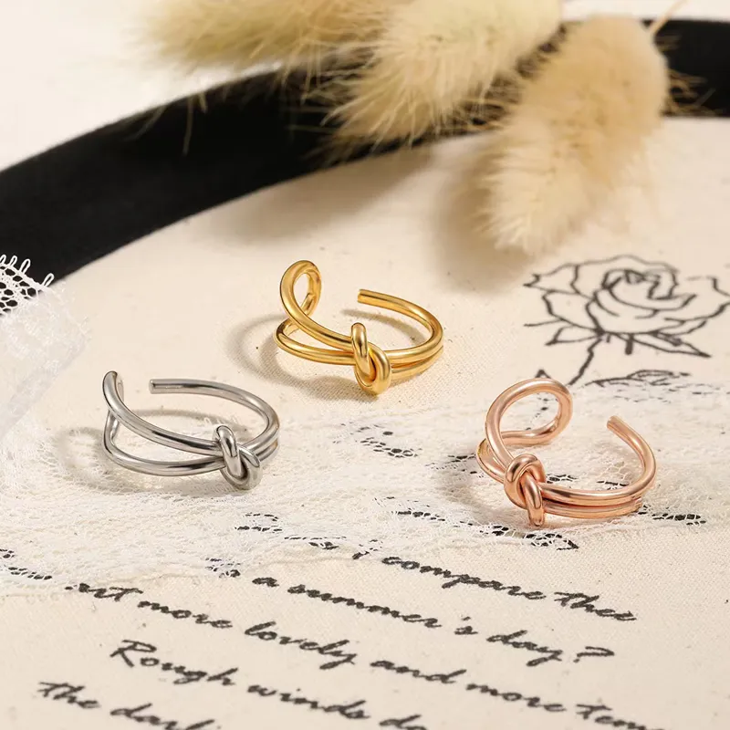 Gold Knot Collection Brass Ring