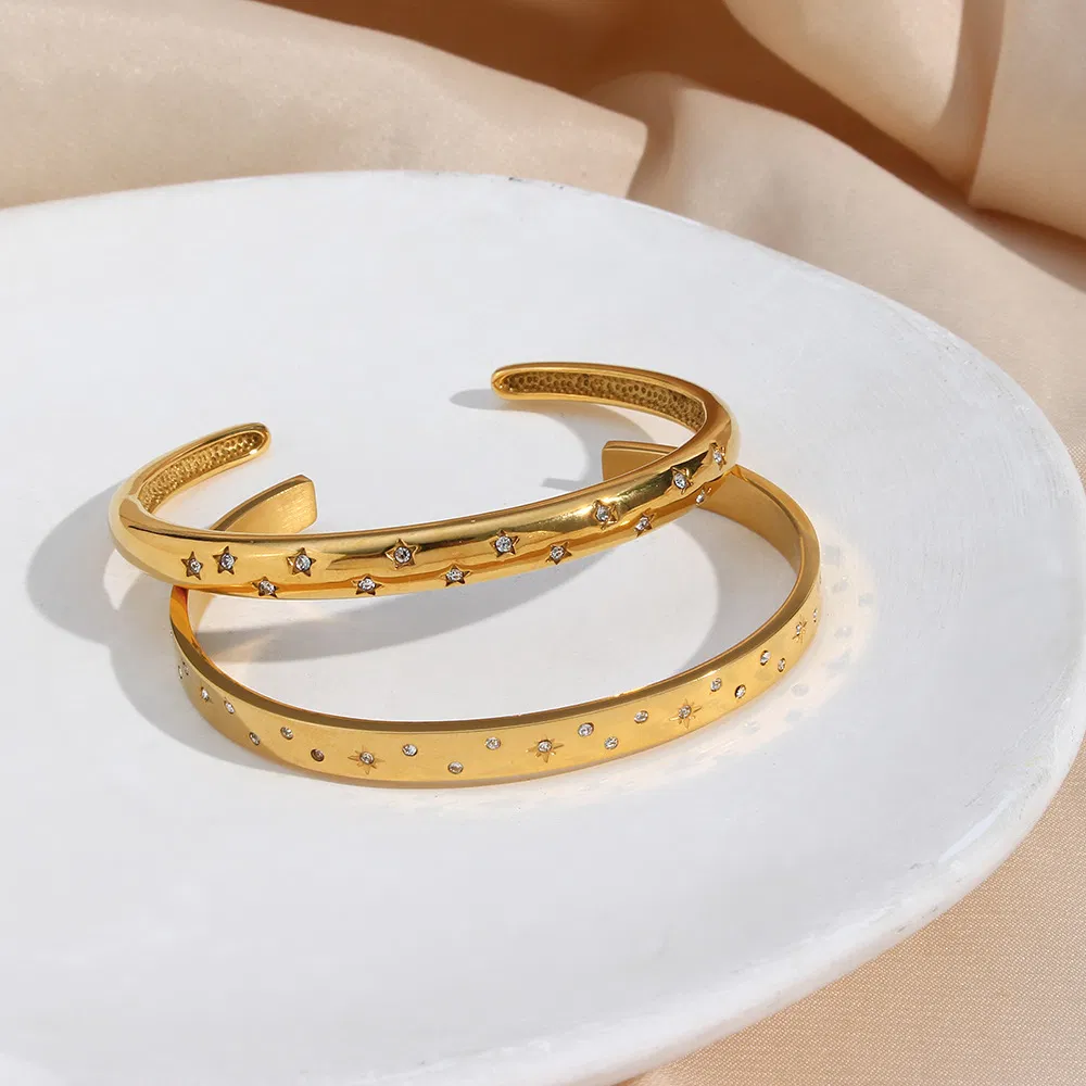 Gold Cuff Bangle 5
