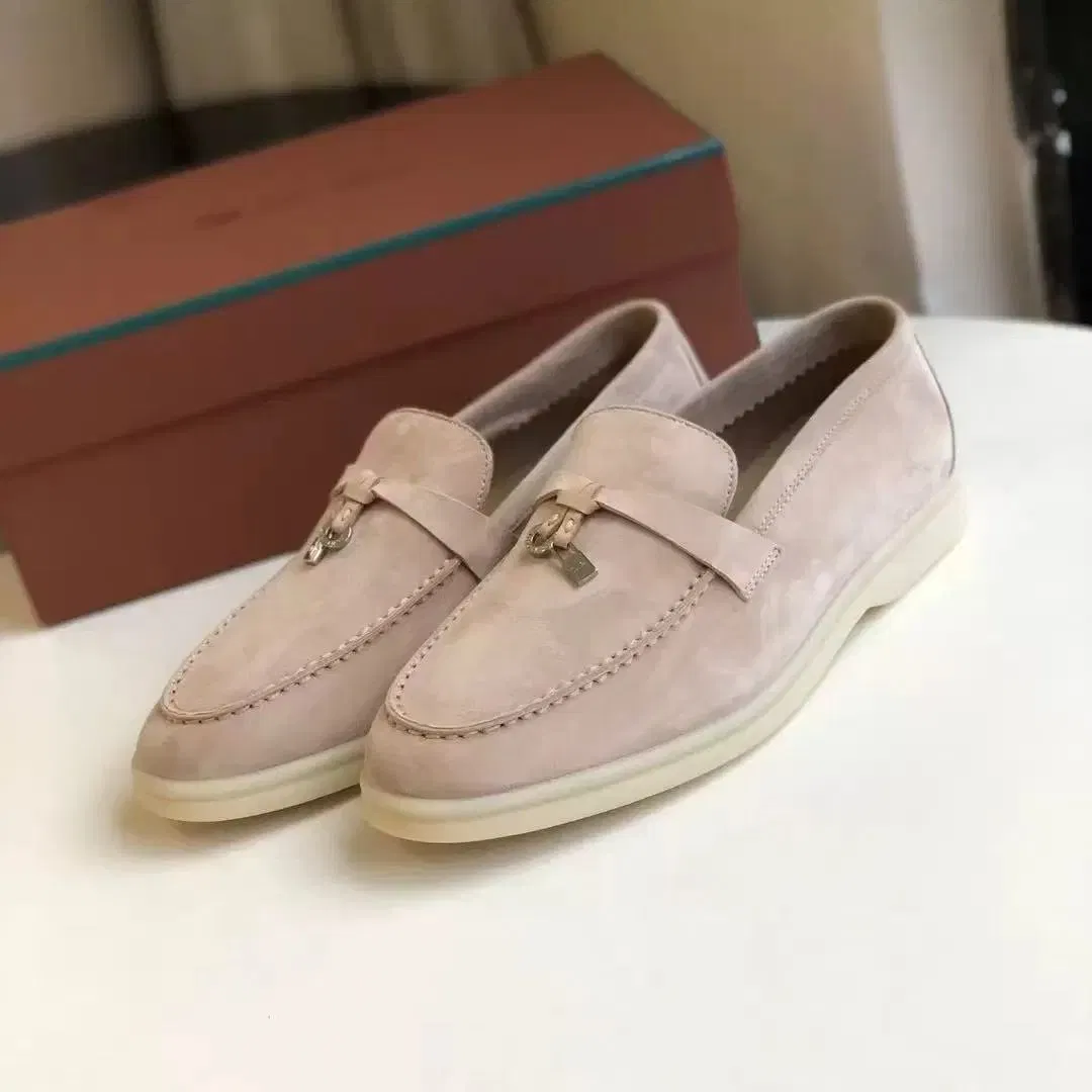 2026 Luxury Designer Collection, High-End Version, Cashmere and Leather Loafers, Couple Style, Lorolies Pianoly Footwear