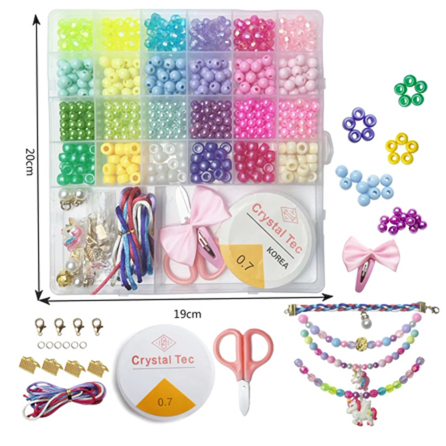 DIY Bead Jewelry Making Kit Bracelets Rings Necklaces Creativity Beading Kits Art Craft Kids Girls Gift Beads for Bracelet Making