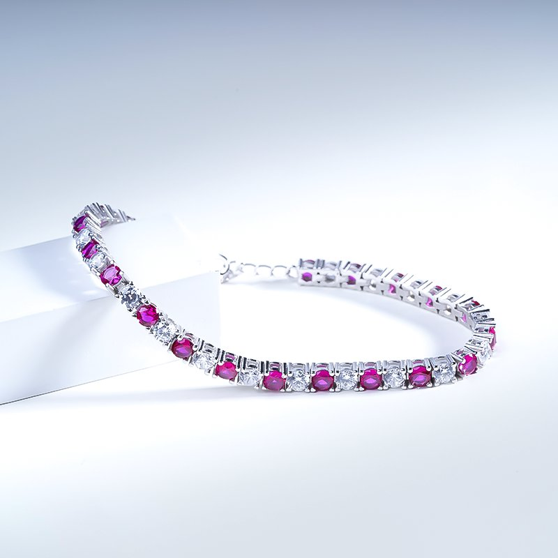 High Grade Abiding OEM/ODM 925 Silver Chain Luxury Tennis Bracelet for Women