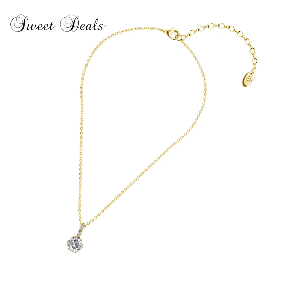 Arts-Crafts Stylish Ladies Jewelry Fashion Necklace Artificial Pendant Made with 18K Gold