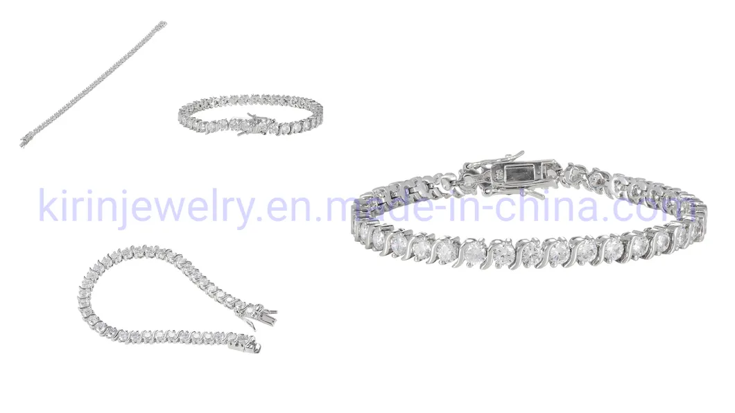 Elegant 14K Gold Plated Tennis Bracelet