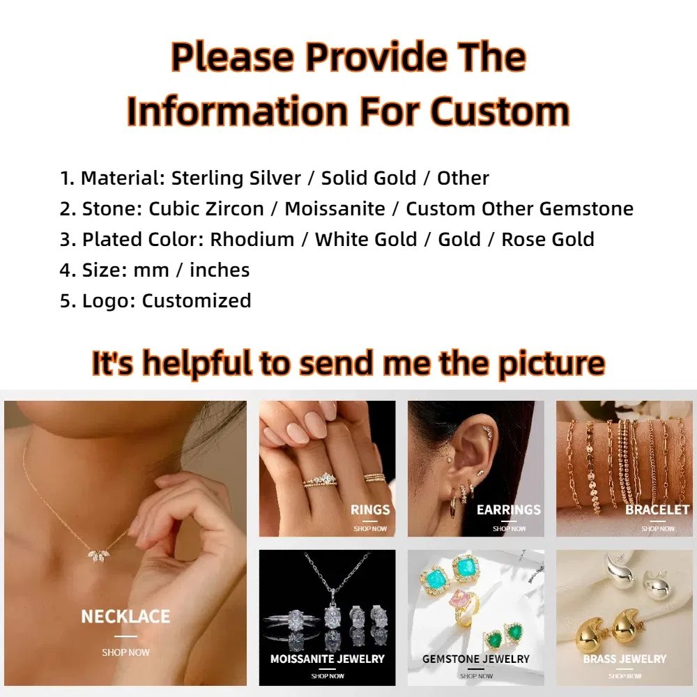 China Manufacturer Jewellery Factory OEM ODM Fine Mens Women Design Wholesale Real 925 Sterling Silver Custom Gold Jewelry