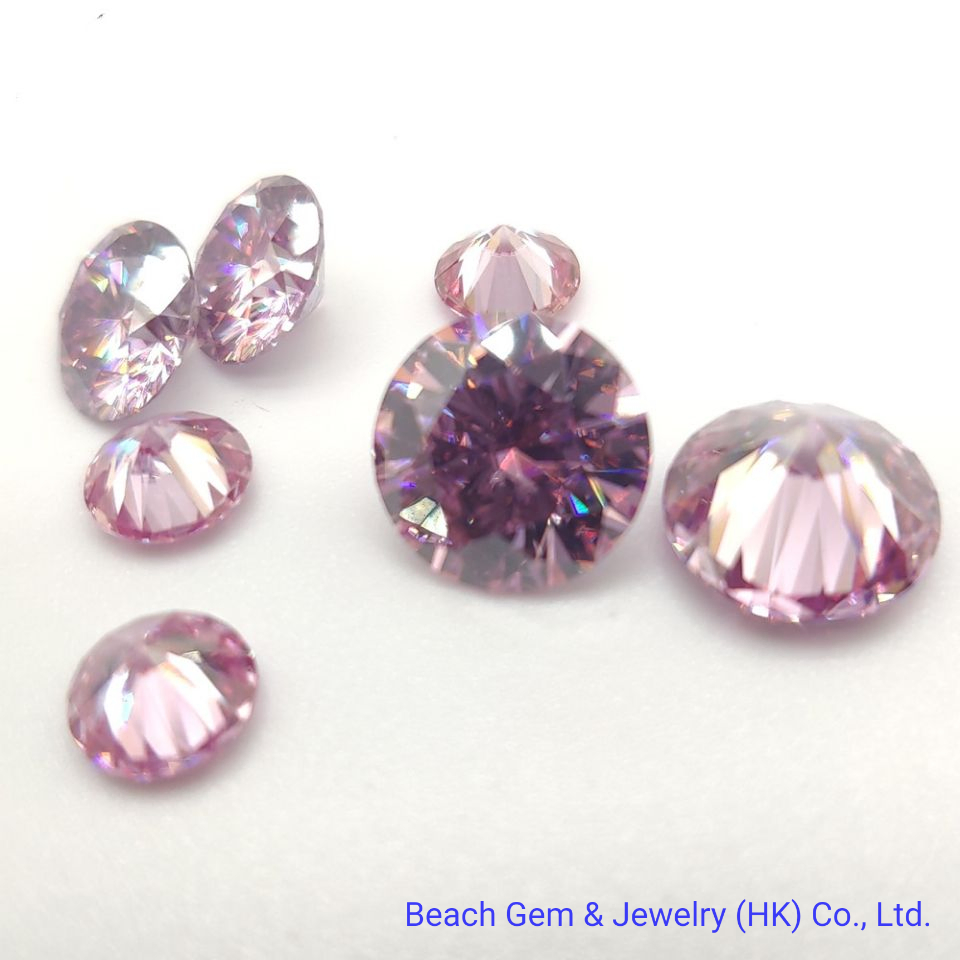 Pink Loose Moissanite Gemstone for Jewelry Setting