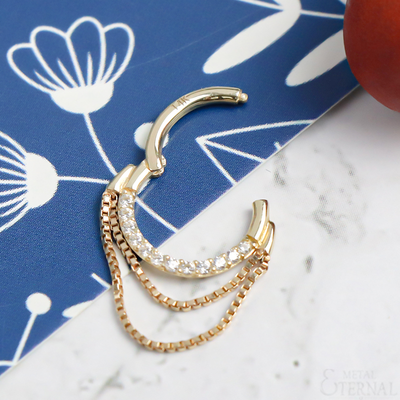 Eternal Metal 14K Solid Gold Fine Nipple Piercing Jewelry