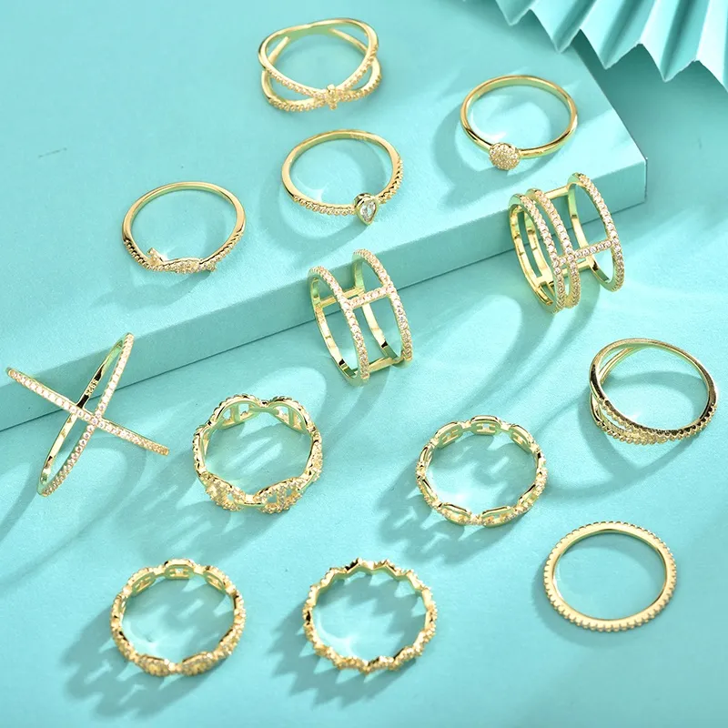 Crystal Diamond Rings