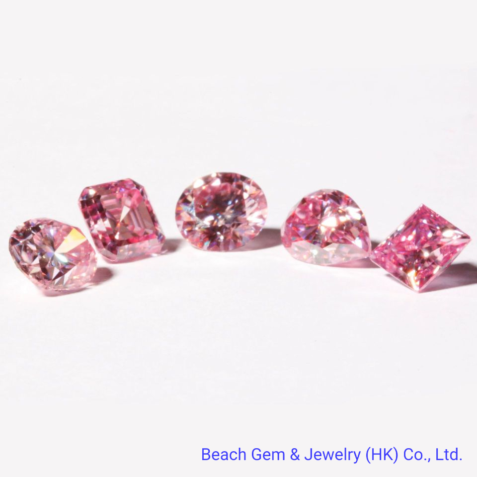 Top Quality Pink Loose Moissanite Gemstone for Jewelry Setting