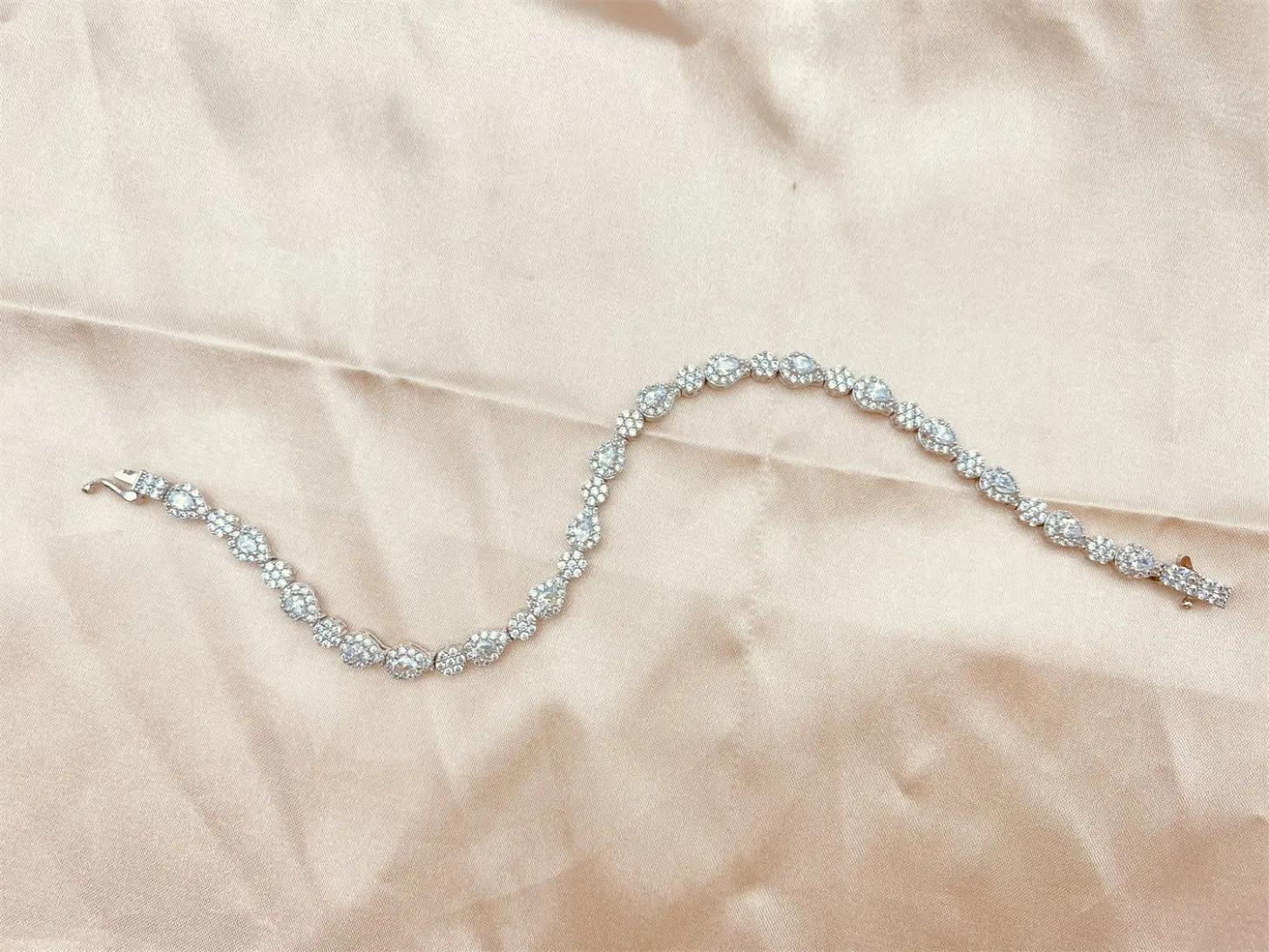 Cubic Stone AAA Grade 925 Silver Tennis Bracelet