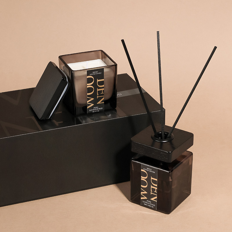 Luxury Aromatherapy Diffuser and Square Candle Gift Set Collection