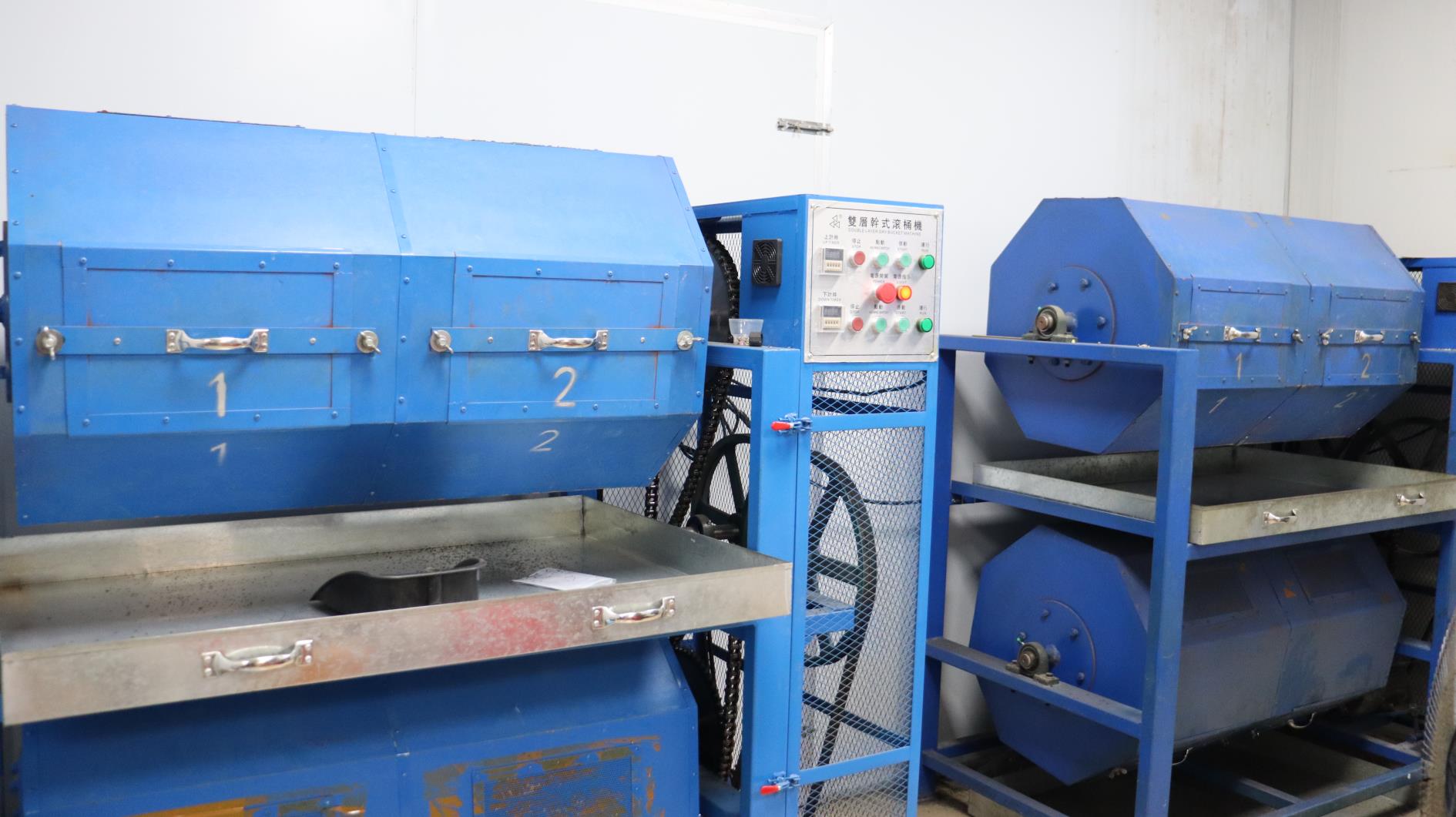 Double layer dry bucket machine — tumbling and surface treatment equipment for jewelry