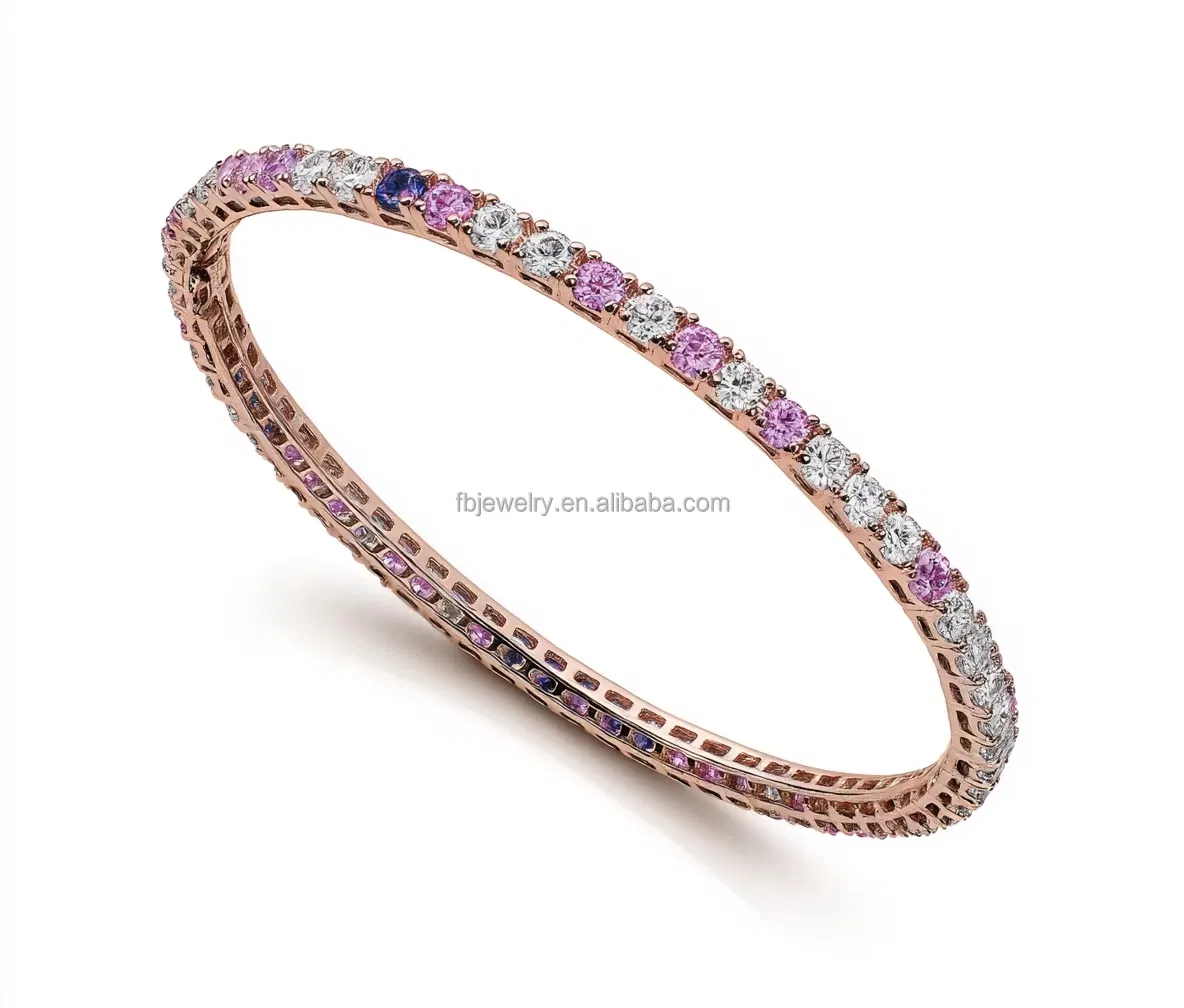 Wholesale Quality 925 Silver Tennis Chain Bracelet Full Casting Acrtificial Fashion Bracelets