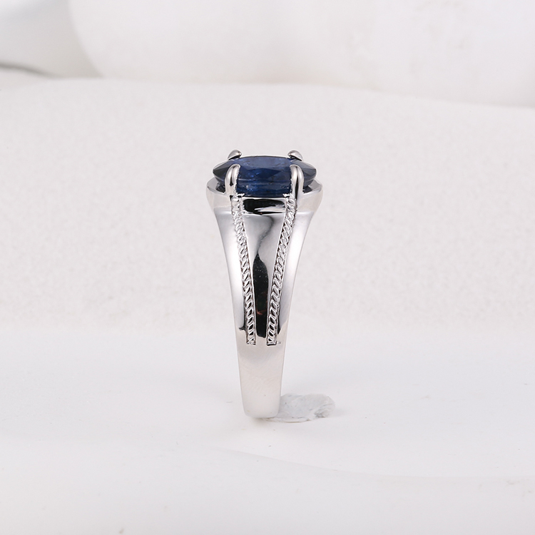 Wedding Engagement 2023 Trendy Men's Jewellery Factory Wholesale 925 Sterling Silver CZ Diamond Moissainte Fine Jewelry Ring