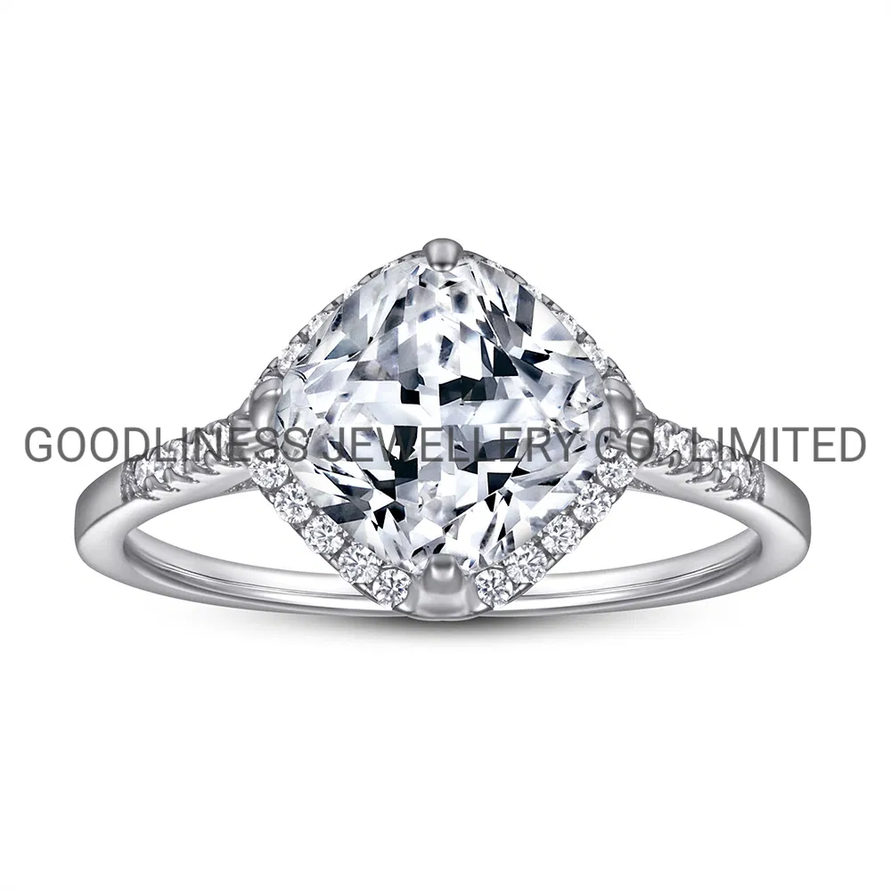 Fashion Jewelry Zircon 925 Sterling Silver Women Diamond Engagement Rings