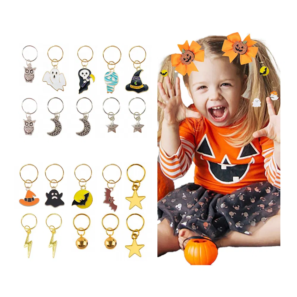 Metal Gold Charms Hair Braid Ring Dreadlock Accessories Jewelry Beads Hair Cuffs