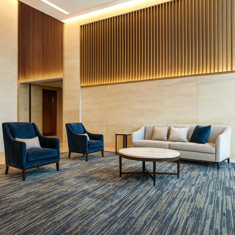 Luxury Hotel Carpet Collection with Custom Brand Color Matching