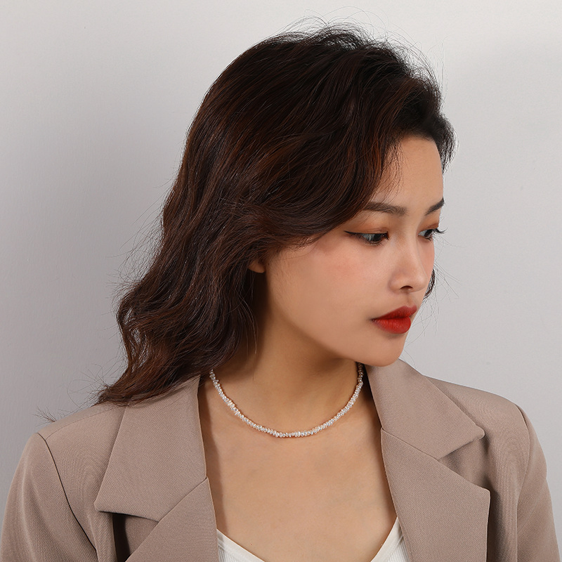 Best Selling 925 Sterling Silver Young Letter Pearl Charms Pendant Necklace