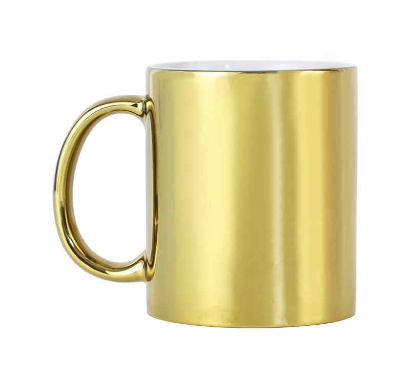 Premium Electroplated Metal Mug 11oz with Luxury Metallic Finish Ideal for Corporate Gifts and Modern Drinkware Collections