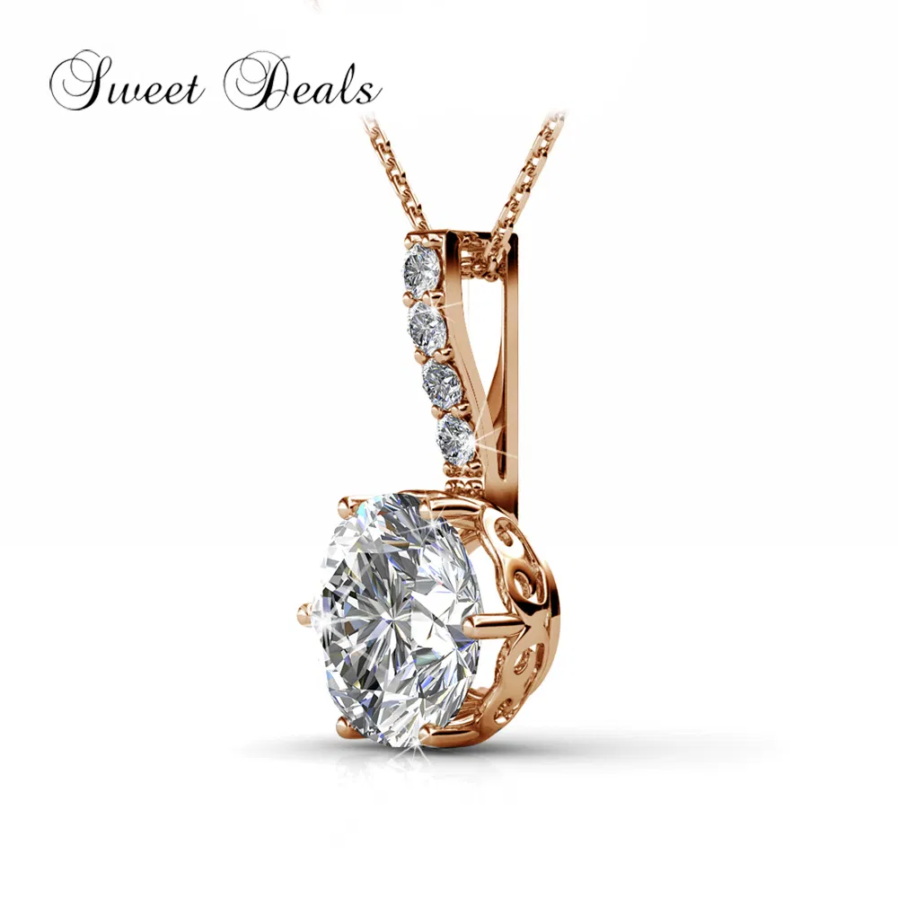 Arts-Crafts Stylish Ladies Jewelry Fashion Necklace Artificial Pendant Made with 18K Gold