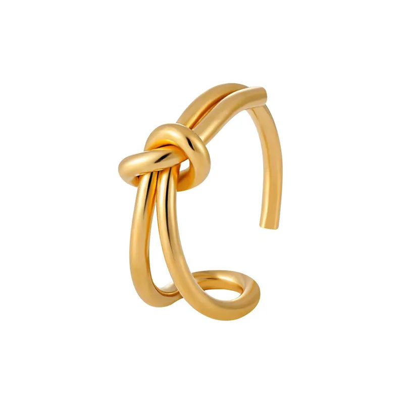 Gold Knot Collection Brass Ring