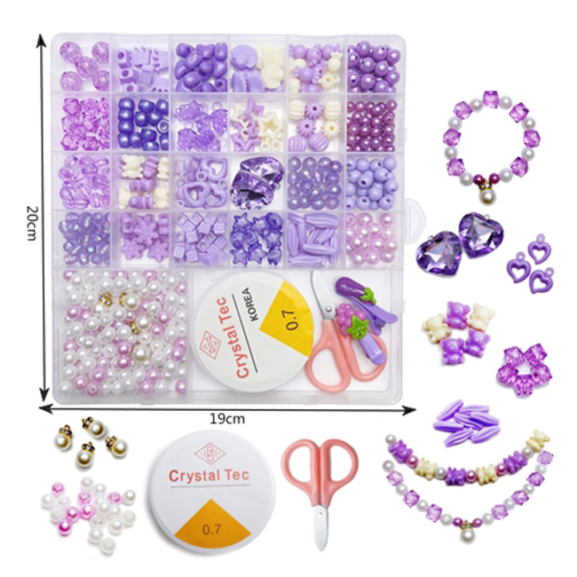 DIY Bead Jewelry Making Kit Bracelets Rings Necklaces Creativity Beading Kits Art Craft Kids Girls Gift Beads for Bracelet Making